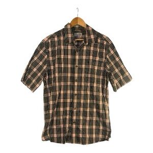 Carhartt Relaxed Fit 100% Cotton Shirt Short Sleeve Large Lightweight Plaid